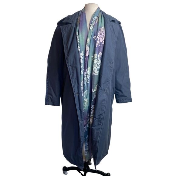 Down Trench Coat L The Company Store Long parka /warm winter coat - Picture 3 of 12